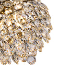 IL32803AB Coniston Pendant 3 Light E14 Antique Brass/Crystal