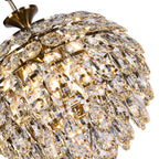 IL32803AB Coniston Pendant 3 Light E14 Antique Brass/Crystal