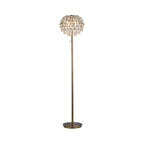 IL32837AB Coniston Floor Lamp 3 Light E14 Antique Brass/Crystal