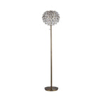 IL32837AB Coniston Floor Lamp 3 Light E14 Antique Brass/Crystal
