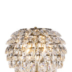 IL32837AB Coniston Floor Lamp 3 Light E14 Antique Brass/Crystal
