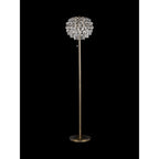 IL32837AB Coniston Floor Lamp 3 Light E14 Antique Brass/Crystal