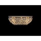 IL32826AB Coniston Linear Flush Ceiling 5 Light E14 Antique Brass/Crystal