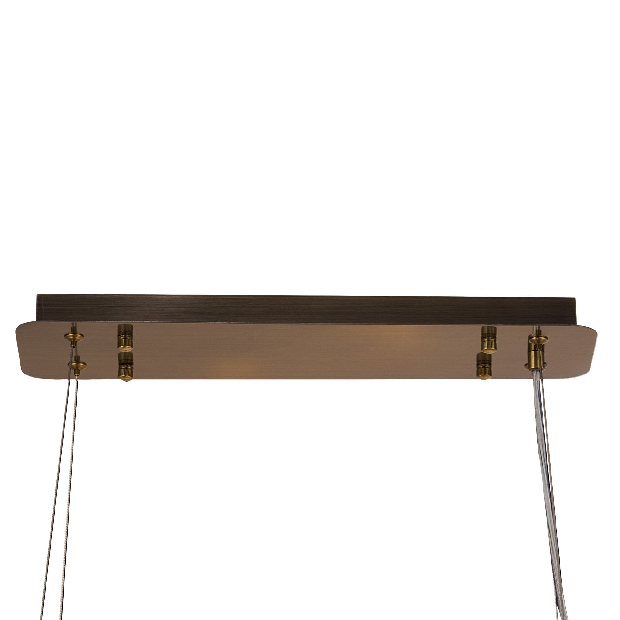 IL32821AB Coniston Linear Pendant 8 Light E14 Antique Brass/Crystal