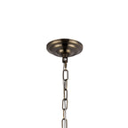 IL32805AB Coniston Pendant 9 Light E14 Antique Brass/Crystal