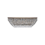 IL32827AB Coniston Linear Flush Ceiling 11 Light E14 Antique Brass/Crystal
