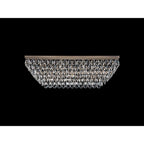 IL32827AB Coniston Linear Flush Ceiling 11 Light E14 Antique Brass/Crystal