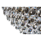 IL32818AB Coniston Flush Ceiling 12 Light E14 Antique Brass/Crystal