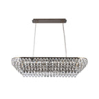 IL32823AB Coniston Linear Pendant 14 Light E14 Antique Brass/Crystal