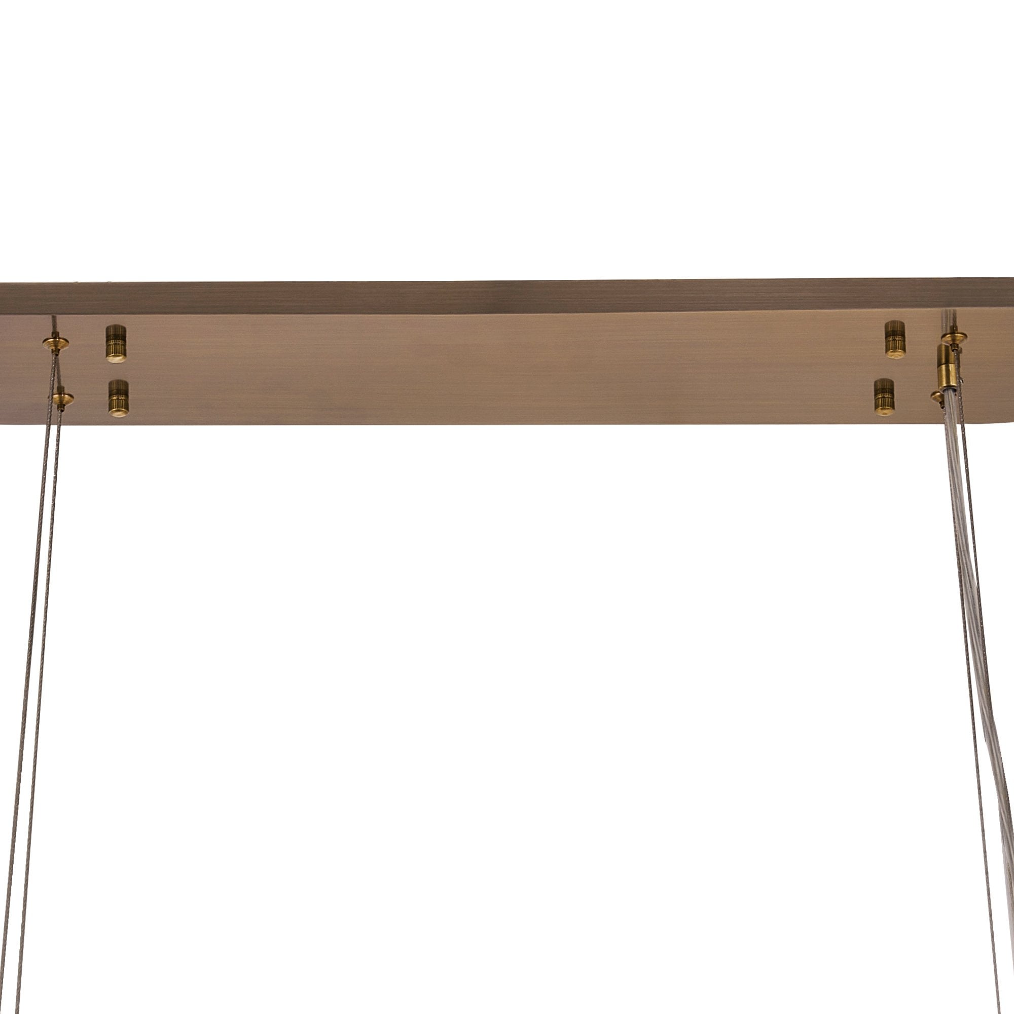IL32823AB Coniston Linear Pendant 14 Light E14 Antique Brass/Crystal