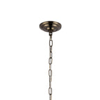 IL32810AB Coniston Pendant 12 Light E14 Antique Brass/Crystal