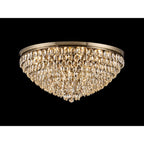 IL32819AB Coniston Flush Ceiling 15 Light E14 Antique Brass/Crystal