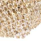 IL32819AB Coniston Flush Ceiling 15 Light E14 Antique Brass/Crystal
