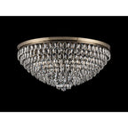 IL32819AB Coniston Flush Ceiling 15 Light E14 Antique Brass/Crystal