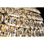 IL32819AB Coniston Flush Ceiling 15 Light E14 Antique Brass/Crystal