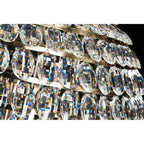 IL32819AB Coniston Flush Ceiling 15 Light E14 Antique Brass/Crystal