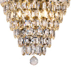 IL32886AB Coniston Acorn Pendant 16 Light E14 Antique Brass/Crystal