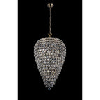 IL32886AB Coniston Acorn Pendant 16 Light E14 Antique Brass/Crystal