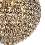 IL32811AB Coniston Pendant 16 Light E14 Antique Brass/Crystal