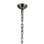 IL32887AB Coniston Tall Acorn Pendant 20 Light E14 Antique Brass/Crystal