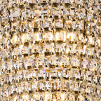 IL32887AB Coniston Tall Acorn Pendant 20 Light E14 Antique Brass/Crystal
