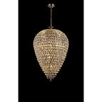 IL32888AB Coniston Acorn Pendant 25 Light E14 Antique Brass/Crystal
