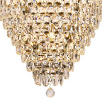 IL32888AB Coniston Acorn Pendant 25 Light E14 Antique Brass/Crystal