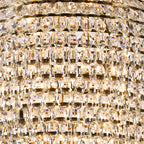 IL32889AB Coniston Tall Acorn Pendant 30 Light E14 Antique Brass/Crystal