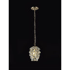 IL32839 Coniston Pendant 5 Layer 1 Light E27 French Gold/Crystal