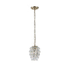 IL32839 Coniston Pendant 5 Layer 1 Light E27 French Gold/Crystal