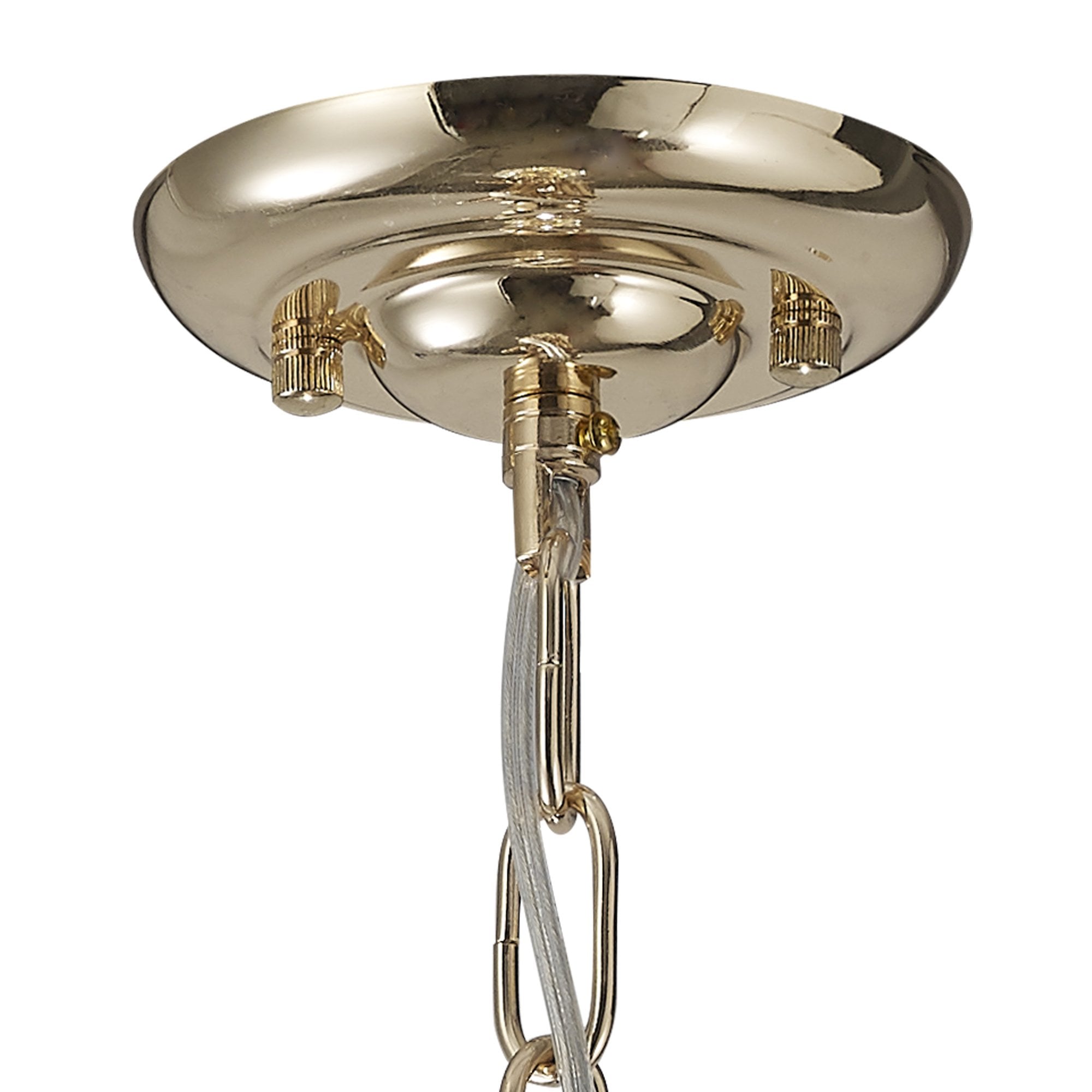 IL32839 Coniston Pendant 5 Layer 1 Light E27 French Gold/Crystal