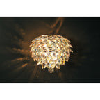 IL32829 Coniston Wall Lamp 2 Light E14 French Gold/Crystal