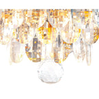 IL32829 Coniston Wall Lamp 2 Light E14 French Gold/Crystal