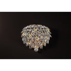 IL32829 Coniston Wall Lamp 2 Light E14 French Gold/Crystal