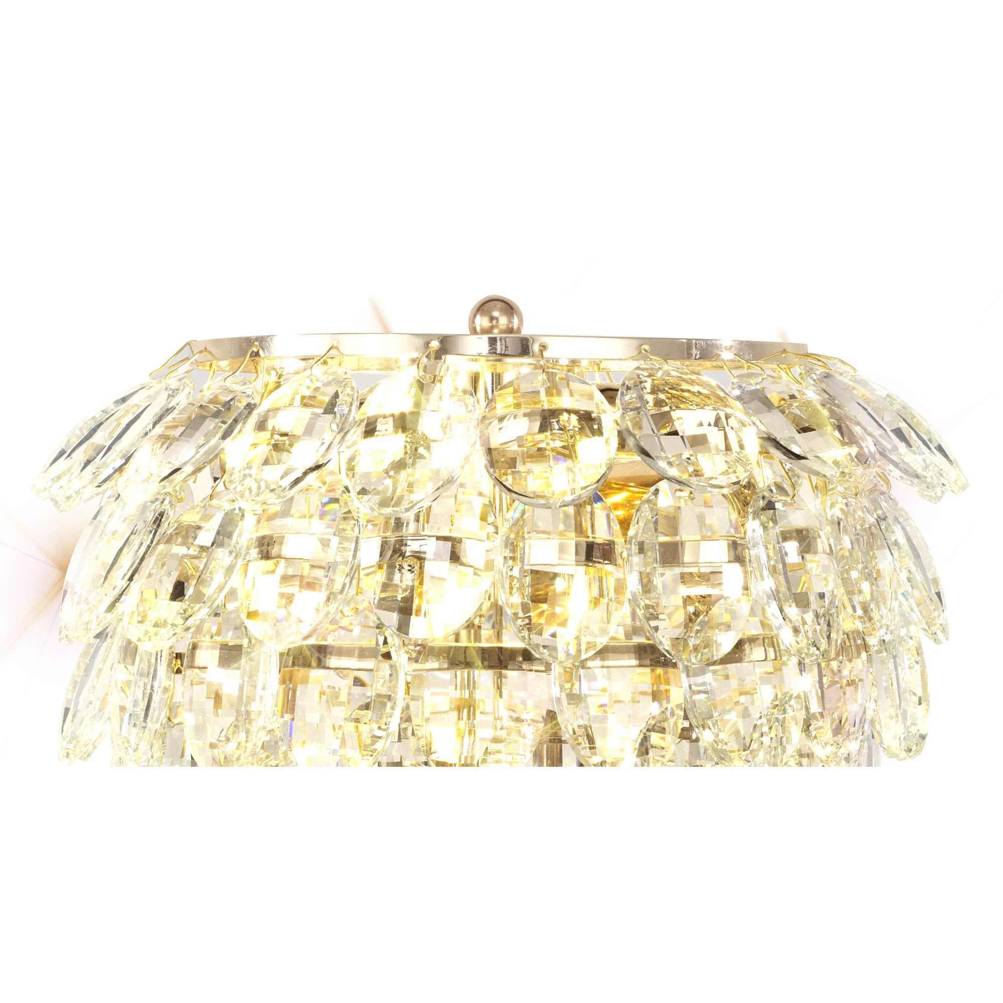 IL32836 Coniston Table Lamp 2 Light E14 French Gold/Crystal