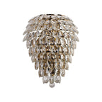 IL32911 Coniston Tall Wall Lamp 4 Light E14 French Gold/Crystal