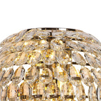 IL32911 Coniston Tall Wall Lamp 4 Light E14 French Gold/Crystal