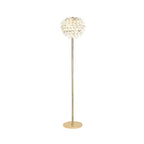 IL32837 Coniston Floor Lamp 3 Light E14 French Gold/Crystal
