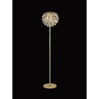 IL32837 Coniston Floor Lamp 3 Light E14 French Gold/Crystal