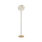 IL32837 Coniston Floor Lamp 3 Light E14 French Gold/Crystal