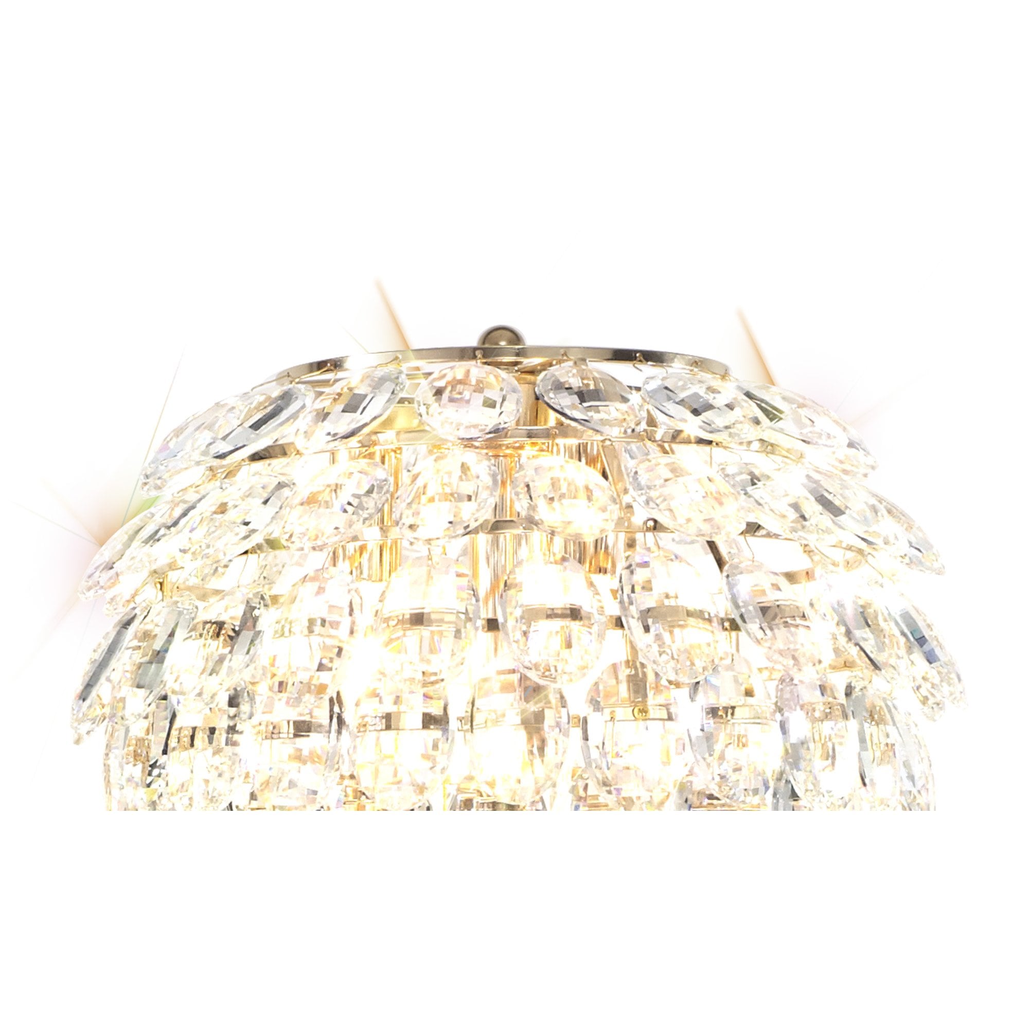 Coniston Floor  Lamp 3 Light E14 French Gold/Crystal