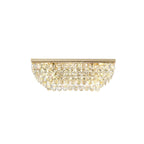 IL32826 Coniston Linear Flush Ceiling 5 Light E14 French Gold/Crystal