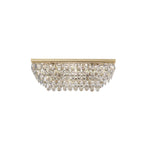 IL32826 Coniston Linear Flush Ceiling 5 Light E14 French Gold/Crystal