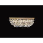 IL32826 Coniston Linear Flush Ceiling 5 Light E14 French Gold/Crystal
