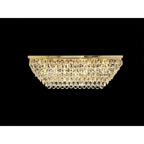 IL32827 Coniston Linear Flush Ceiling 11 Light E14 French Gold/Crystal