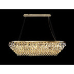 IL32823 Coniston Linear Pendant 14 Light E14 French Gold/Crystal