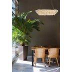 IL32823 Coniston Linear Pendant 14 Light E14 French Gold/Crystal