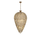 IL32886 Coniston Acorn Pendant 16 Light E14 French Gold/Crystal