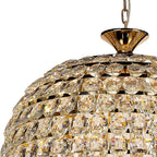 IL32886 Coniston Acorn Pendant 16 Light E14 French Gold/Crystal