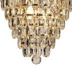 IL32886 Coniston Acorn Pendant 16 Light E14 French Gold/Crystal
